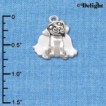 C2218 - Dog Angel Charm (6 charms per package)
