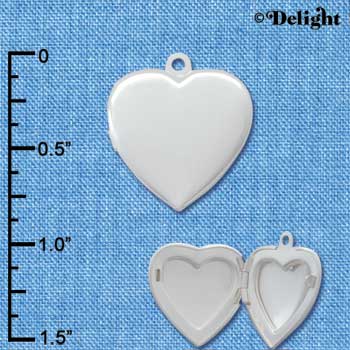 C2404 - Heart Locket (6 charms per package)