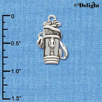 C2497 - Golf Club Bag - Silver Charm (6 charms per package)