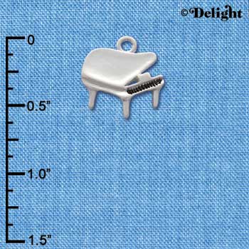 C2510 - Piano - Silver Charm (6 charms per package)
