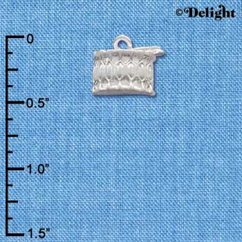 C2513 - Drum - Silver Charm (6 charms per package)