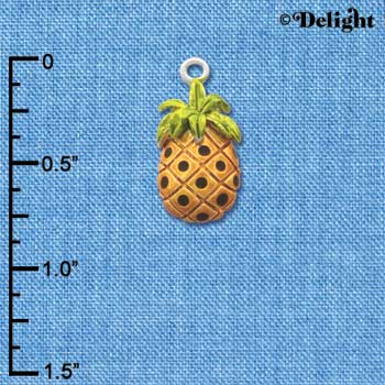 C2531 - Pineapple - Silver Charm (6 charms per package)