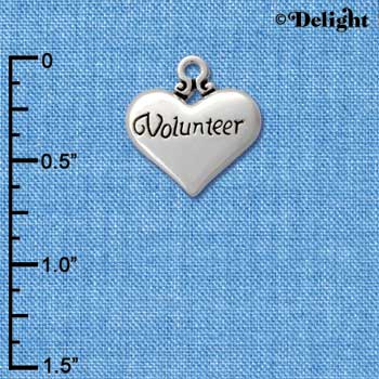 C2611 - Volunteer - Heart - Silver Charm - Silver Charm
