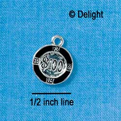 C2674 - $100 Gambling Chip - Silver Charm