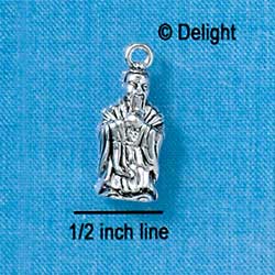 C2690 - Confucious - 3-D - Silver Charm