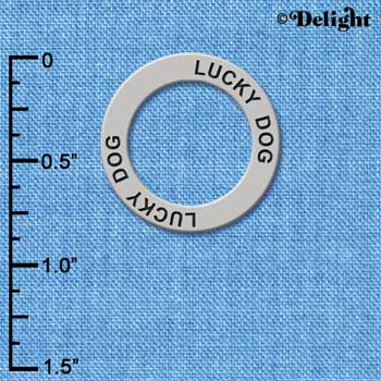 C3210 - Lucky Dog - Affirmation Message Ring