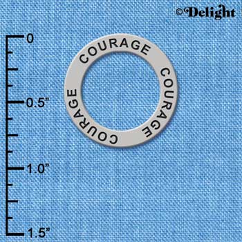 C3236 - Courage - Affirmation Message Ring
