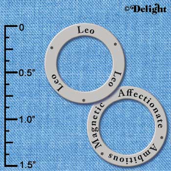 C3696 tlf - Leo (Affectionate, Ambitious, Magnetic) - Silver Charm (6 per package)