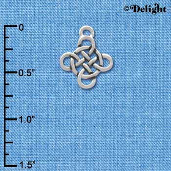 C3779 tlf - Celtic Knot Cross - Silver Charm (6 per package)
