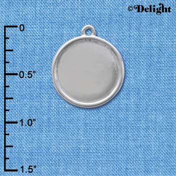 C3863 tlf - Silver Holder - No Insert - Silver Charm (6 per package)