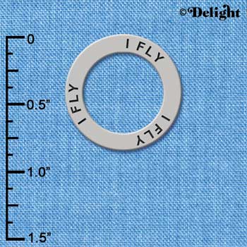 C3988 tlf - I Fly - Affirmation Message Ring (6 per package)