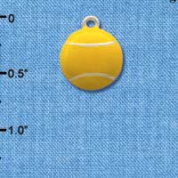 C1068 - Tennis Ball Silver Charm (6 charms per package)