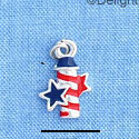 C1194 - Firecracker USA Silver Charm Mini (6 charms per package)