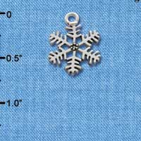 C1241 - Snowflake Silver Charm (6 charms per package)