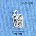 C1244 - Tablets Silver Charm (6 charms per package)
