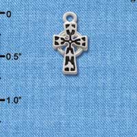 C1306 - Cross Silver Charm (6 charms per package)