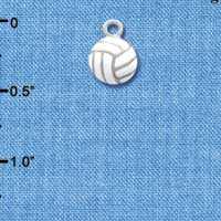 C1312 - Volleyball Silver Charm Mini (6 charms per package)