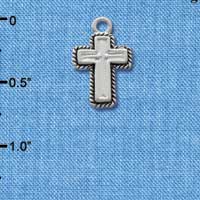 C1357 - Cross Silver Charm (6 charms per package)