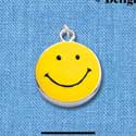 C1419 - Smiley Face Silver Charm (6 charms per package)