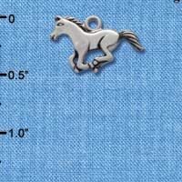 C1454* - Horse Body Silver Charm (left & right) (6 charms per package)