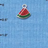 C1477 - Watermelon Piece Silver Charm Mini (6 charms per package)