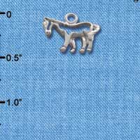 C1638* - Horse Outline Silver Charm (left & right) (6 charms per package)