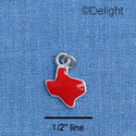 C1646 - Texas Red Silver Charm Mini (6 charms per package)