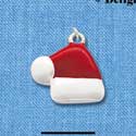 C1676 - Santa's Hat Silver Charm (6 charms per package)