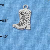 C1721* - Boot Pair Silver Charm (6 charms per package)