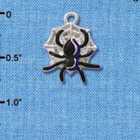 C1791 - Spider Silver Charm (6 charms per package)