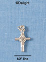 C1874+ - Cross Silver Charm (6 charms per package)