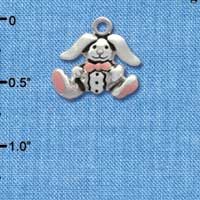 C1941* - Bunny Egg Small Silver Charm (6 charms per package)