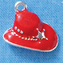 C1954* - Red Hat Silver Charm Left & Right (6 charms per package)