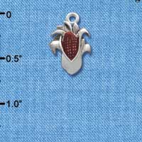 C2117 - Corn Stalk Silver Charm (6 charms per package)