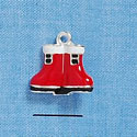C2124 - Santa's Boots Silver Charm (6 charms per package)
