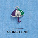 C2133 - Umbrella Silver Charm (6 charms per package)