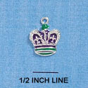 C2135 - Crown Silver Charm (6 charms per package)