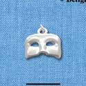 C2143+ - Half Face Mask Silver Charm (6 charms per package)