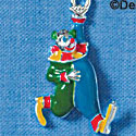 C2160* - Clown Silver Charm (Left & Right) (6 charms per package)