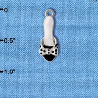 C2163+ - Sandal Pump Dalmatian Silver Charm (6 charms per package)