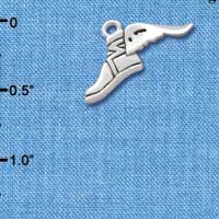 C2169* - Winged Shoe Silver Charm (Left & Right) (6 charms per package)