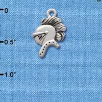 C2173* - Mascot Knight Silver Charm (Left & Right) (6 charms per package)