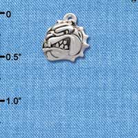 C2206* - Mascot - Bulldog - Small Charm (Left & Right) (6 charms per package)