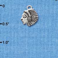 C2210* - Mascot - Indian - Small Charm (Left & Right) (6 charms per package)
