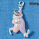 C2225* - Clown - Pastel Charm (Left & Right)  (6 charms per package)