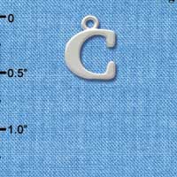 C2267 - Silver Initials -C - Large (6 charms per package)