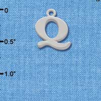 C2281 - Silver Initials - Q - Large (6 charms per package)