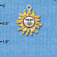 C2434 - Sun - Silver Charm (6 charms per package)