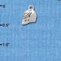 C2471 - Hockey Mask - Silver Charm (6 charms per package)