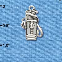 C2497 - Golf Club Bag - Silver Charm (6 charms per package)